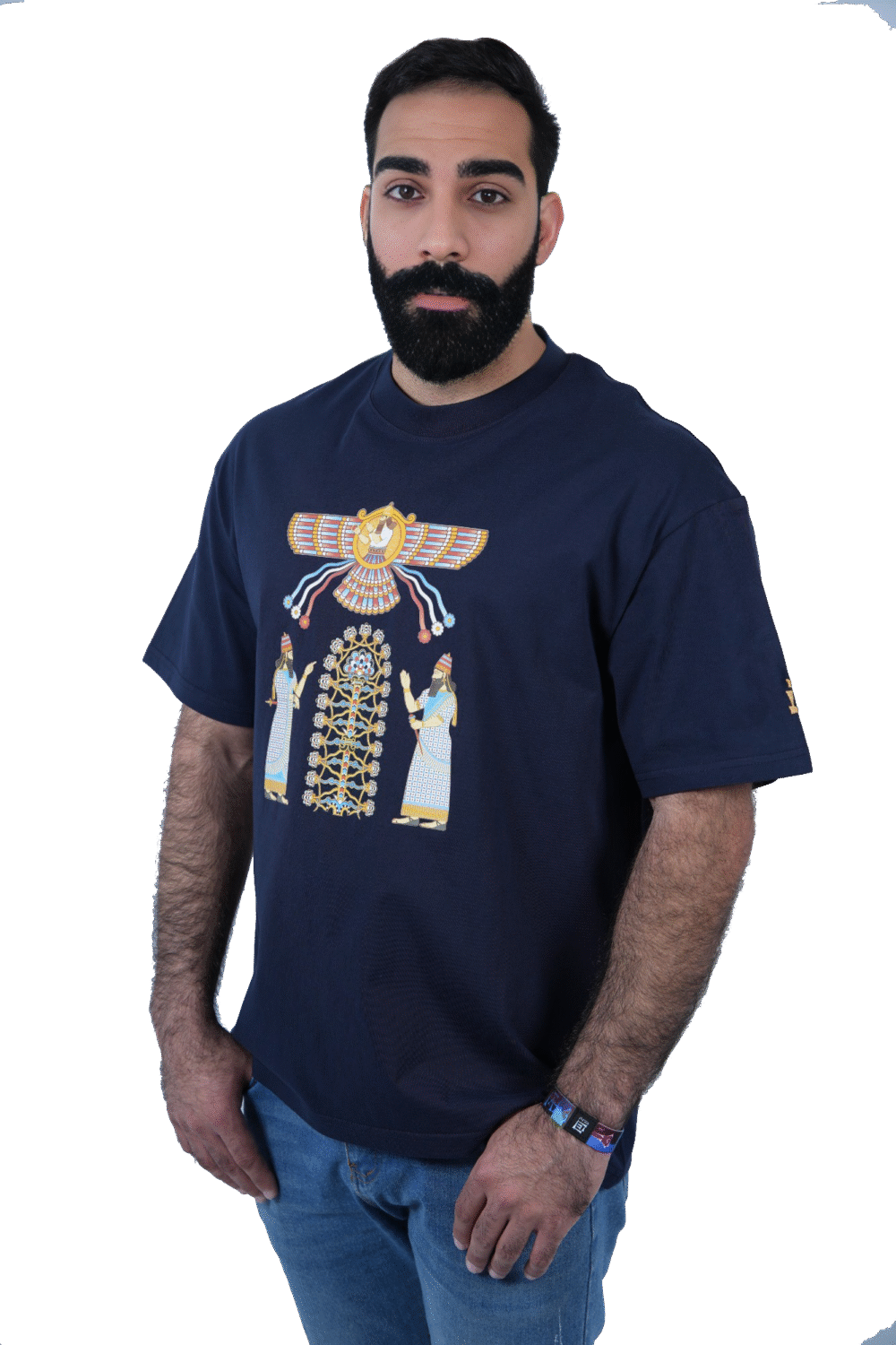 ⁦تيشيرت شجرة الحياة الآشورية⁩ - الصورة ⁦8⁩